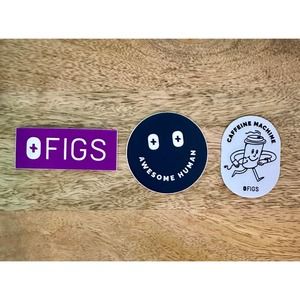 NEW FIGS Sticker Bundle Lot of 3 Water bottle sticker Phone Sticker